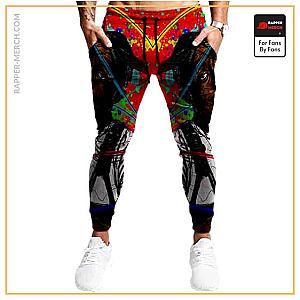 Tupac Shakur Jogger Pants - 2Pac Amaru Makaveli Vibrant Scribble Art Stylish Joggers RM0310