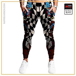 Tupac Shakur Jogger Pants - Trippy Abstract Tupac Shakur Checkerboard Pattern Joggers RM0310