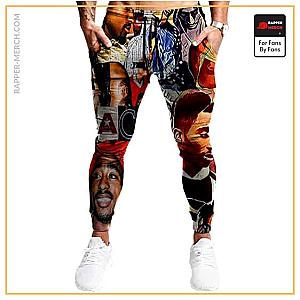 Tupac Shakur Jogger Pants - Tupac Makaveli Collage Tribute Artwork Dope Jogger Pants RM0310