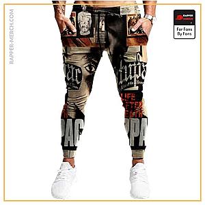 Tupac Shakur Jogger Pants - 2Pac Amaru Shakur Magazine Artwork Awesome Jogger Pants RM0310