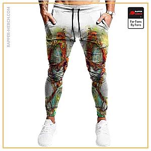 Tupac Shakur Jogger Pants - Rap Icon 2Pac Shakur Vibrant Abstract Artwork Cool Joggers RM0310