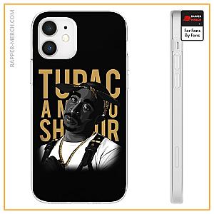 Tupac Shakur Cases - Tupac Amaru Shakur Black &amp; White Art Awesome iPhone 12 Case RM0310