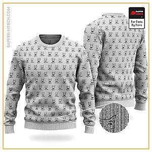 Tupac Shakur Sweatshirts - 2Pac Smile Now Cry Later Tattoo Pattern Wool Sweatshirt RM0310