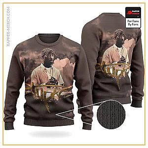 Tupac Shakur Sweatshirts - Tupac Amaru Shakur Tribute Artwork Wool Sweatshirt RM0310