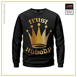 Tupac Shakur Sweatshirts - Trust Nobody Crown 2Pac Makaveli Art Sweatshirt RM0310