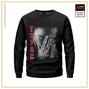 Tupac Shakur Sweatshirts - Tupac Makaveli Praying Classic Art Sweatshirt RM0310