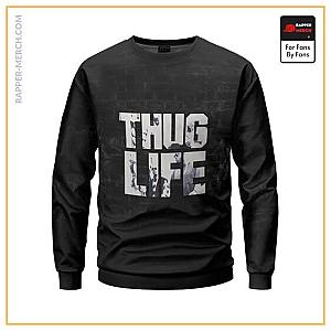 Tupac Shakur Sweatshirts - Tupac Shakur Thug Life Tribute Art Sweatshirt RM0310