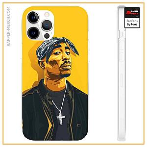 Tupac Shakur Cases - Aesthetic Vibes Tupac Shakur Awesome Yellow iPhone 12 Case RM0310