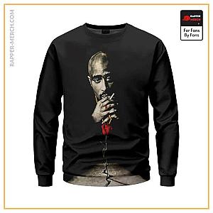 Tupac Shakur Sweatshirts - The Rose That Grew From Concrete Tupac Sweatshirt RM0310