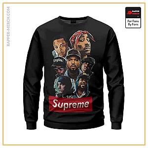 Tupac Shakur Sweatshirts - Supreme Greatest West Coast Rappers Sweatshirt RM0310