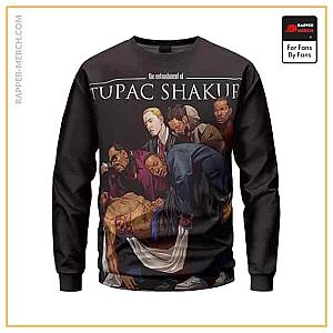 Tupac Shakur Sweatshirts - The Entombment of Tupac Painting Parody Sweater RM0310