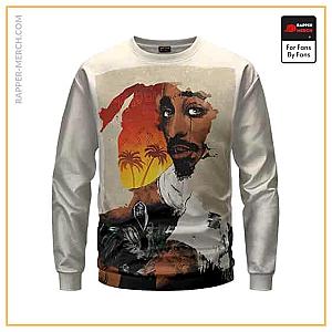 Tupac Shakur Sweatshirts - Rap Icon Tupac Makaveli Sunset Art Sweatshirt RM0310