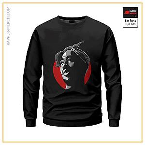 Tupac Shakur Sweatshirts - 2Pac Shakur Face Silhouette Black Sweatshirt RM0310