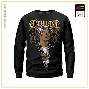 Tupac Shakur Sweatshirts - Tupac Thug Life Cartoon Artwork Dope Sweatshirt RM0310