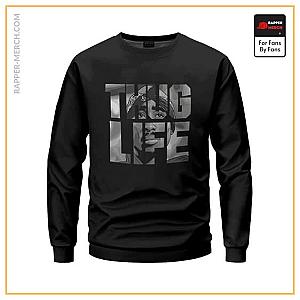 Tupac Shakur Sweatshirts - Thug Life 2Pac Shakur Real Eyes Design Sweater RM0310