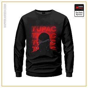 Tupac Shakur Sweatshirts - Badass Tupac Amaru Bandana Silhouette Sweater RM0310