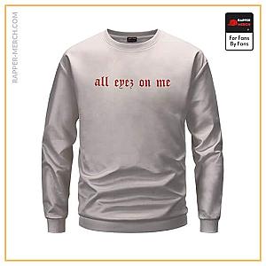 Tupac Shakur Sweatshirts - All Eyez On Me 2Pac Shakur Pop Art Sweatshirt RM0310