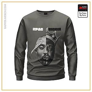 Tupac Shakur Sweatshirts - Tupac Shakur And Biggie Gangsta Art Sweatshirt RM0310