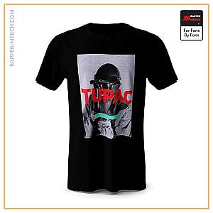 Tupac Shakur T-shirts - Rap Icon Tupac Amaru Portrait Artwork T-Shirt RM0310