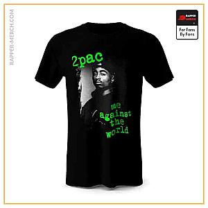 Tupac Shakur T-shirts - 2Pac Me Against The World Black Crewneck T-Shirt RM0310