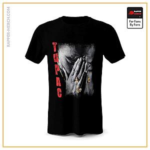 Tupac Shakur T-shirts - Thug Life Tupac Makaveli Praying Black Tees RM0310