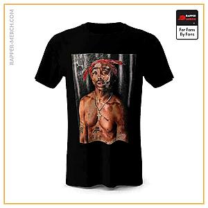 Tupac Shakur T-shirts - Epic 2Pac Makaveli Smoking Portrait Art Shirt RM0310