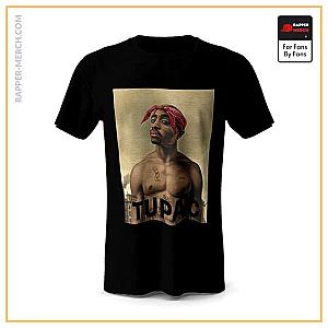 Tupac Shakur T-shirts - Tupac Amaru Makaveli Body Portrait Art T-Shirt RM0310