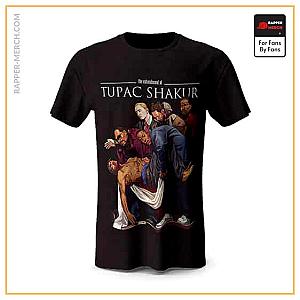 Tupac Shakur T-shirts - The Entombment Of Tupac Painting Parody Shirt RM0310