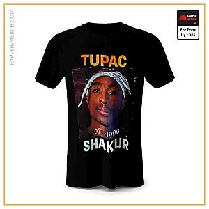 Tupac Shakur T-shirts - 2Pac Birth And Death Year Tribute Art T-Shirt RM0310