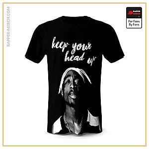 Tupac Shakur T-shirts - Keep Your Head Up 2Pac Makaveli T-Shirt RM0310