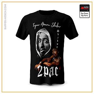 Tupac Shakur T-shirts - 2Pac Amaru Shakur Tribute Art T-Shirt RM0310