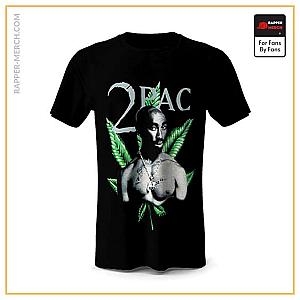 Tupac Shakur T-shirts - Badass 2Pac Shakur Weed Artwork T-Shirt RM0310