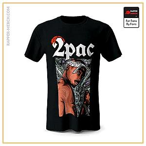 Tupac Shakur T-shirts - Thug Life 2Pac Makaveli Bandana T-Shirt RM0310