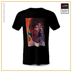 Tupac Shakur T-shirts - Hip-Hop Rapper 2Pac Shakur Pop Art T-Shirt RM0310