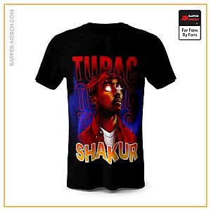 Tupac Shakur T-shirts - Retro Style Tupac Glowing Eyes Dope T-Shirt RM0310