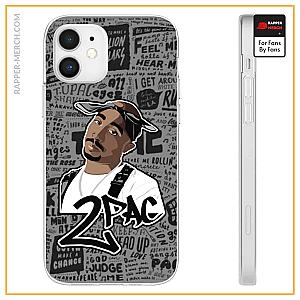 Tupac Shakur Cases - Thug Ghetto Rapper 2Pac Makaveli Newspaper Art iPhone 12 Case RM0310