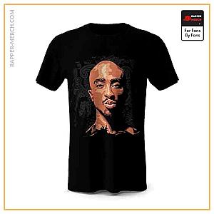 Tupac Shakur T-shirts - Thug Life Rapper 2Pac Face Art Epic T-Shirt RM0310