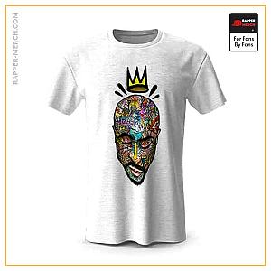 Tupac Shakur T-shirts - Crowned King Tupac Face Doodle Art T-Shirt RM0310