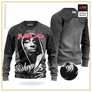 Tupac Shakur Sweatshirts - 2Pac Juice Bishop Respect Wool Sweatshirt RM0310