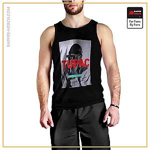 Tupac Shakur Tank Tops - Tupac Amaru Shakur Modern Portrait Tank Top RM0310