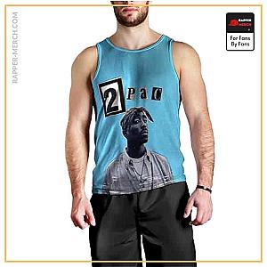 Tupac Shakur Tank Tops - Tupac Amaru Ransom Note Font Sleeveless Shirt RM0310