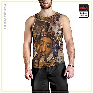 Tupac Shakur Tank Tops - Unique 2Pac Shakur Pattern Sleeveless Shirt RM0310