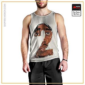 Tupac Shakur Tank Tops - Awesome 2Pac Shakur Symbolism Art Tank Top RM0310