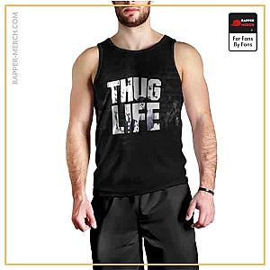 Tupac Shakur Tank Tops - Thug Life Tupac Shakur Graphic Sleeveless Shirt RM0310