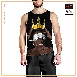 Tupac Shakur Tank Tops - Crowned King Tupac Shakur Artwork Tank Top RM0310