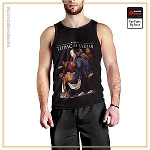 Tupac Shakur Tank Tops - The Entombment Of King Tupac Black Tank Top RM0310