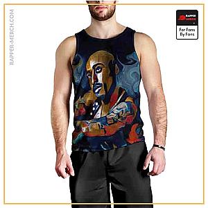 Tupac Shakur Tank Tops - Tupac Shakur Abstract Painting Sleeveless Shirt RM0310