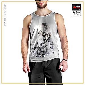 Tupac Shakur Tank Tops - Amazing 2Pac Amaru Painting White Tank Top RM0310