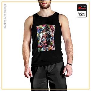 Tupac Shakur Tank Tops - Tupac Shakur Amazing Graffiti Sleeveless Shirt RM0310