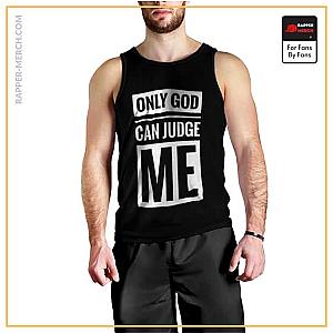 Tupac Shakur Tank Tops - Only God Can Judge Me Tupac Iconic Tank Top RM0310